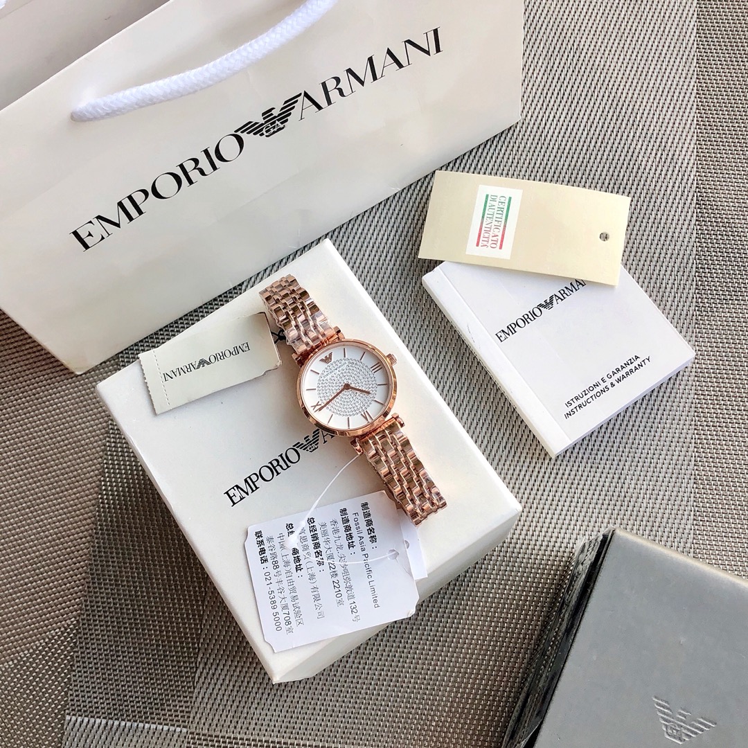EMPORIO ARMANI AR1926 Women’s Two-Hand Stainless Steel Watch