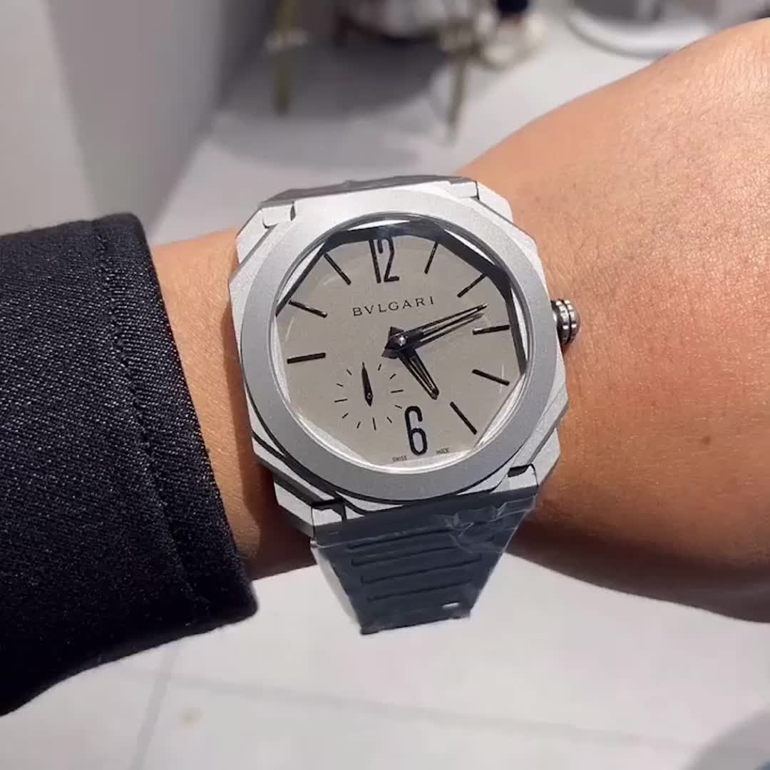 Bulgari Octo Finissimo Titanium 102713 Men’s 40mm Watch Automatic