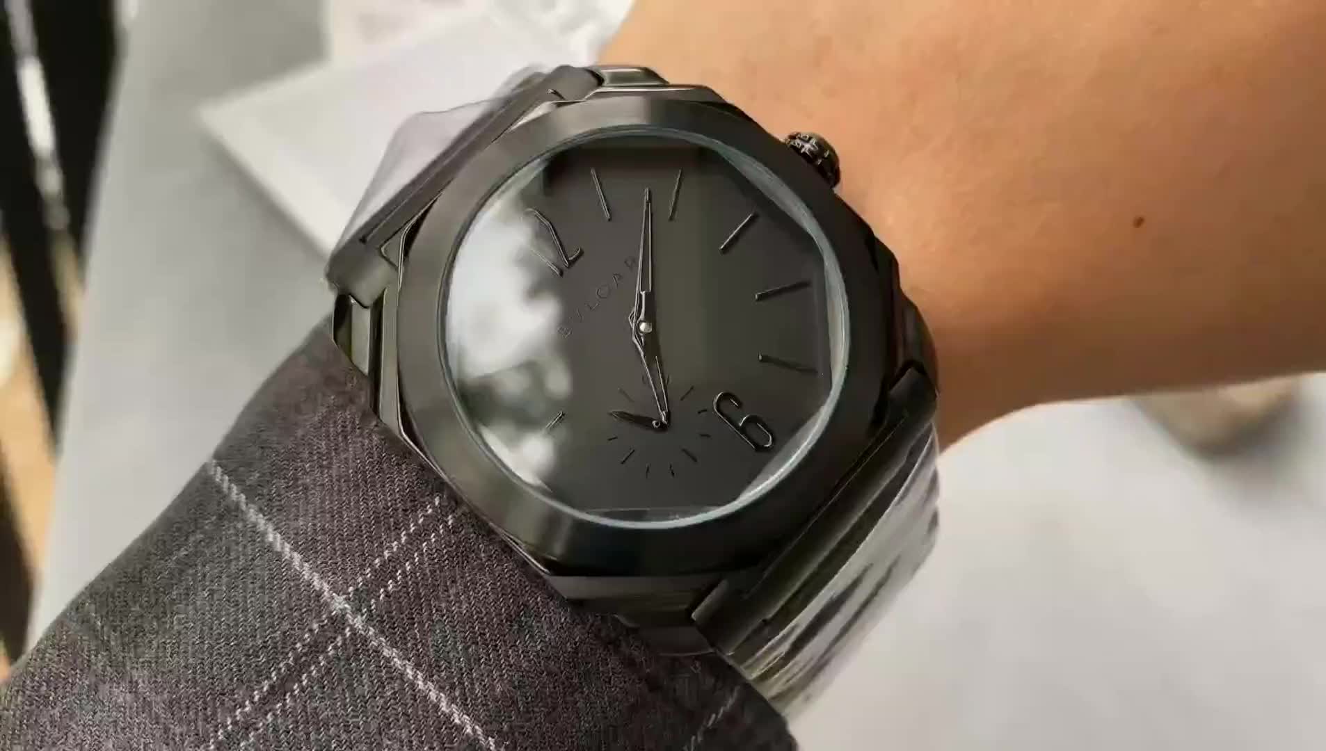 Bvlgari Octo All Black L’Originale Chronograph 99% LNIB RARE 10k List 10302