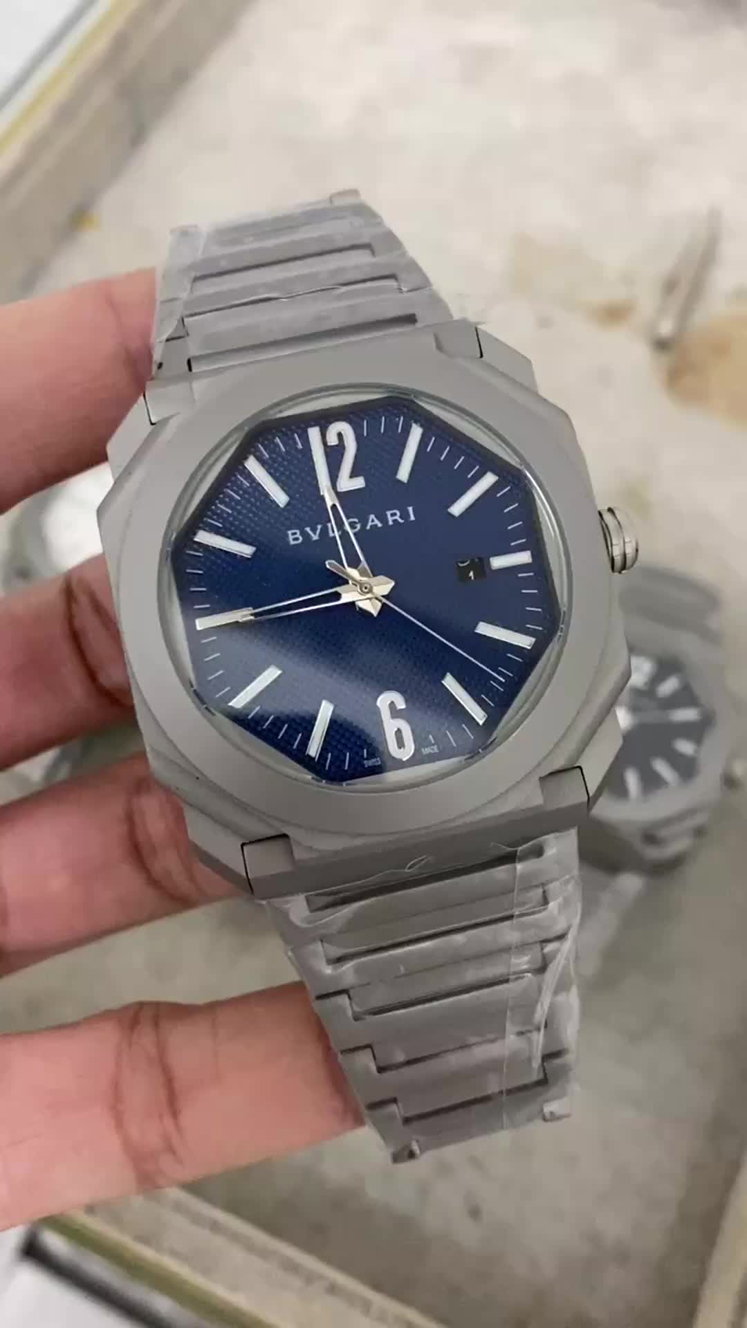 Bvlgari Octo Roma Automatic Blue Dial Men’s Watch