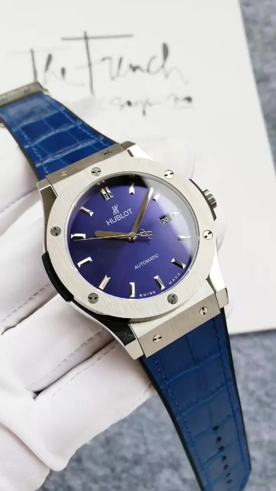 Hublot  Classic Fusion Automatic Blue Sunray Dial Titanium 38mm Men’s Watch