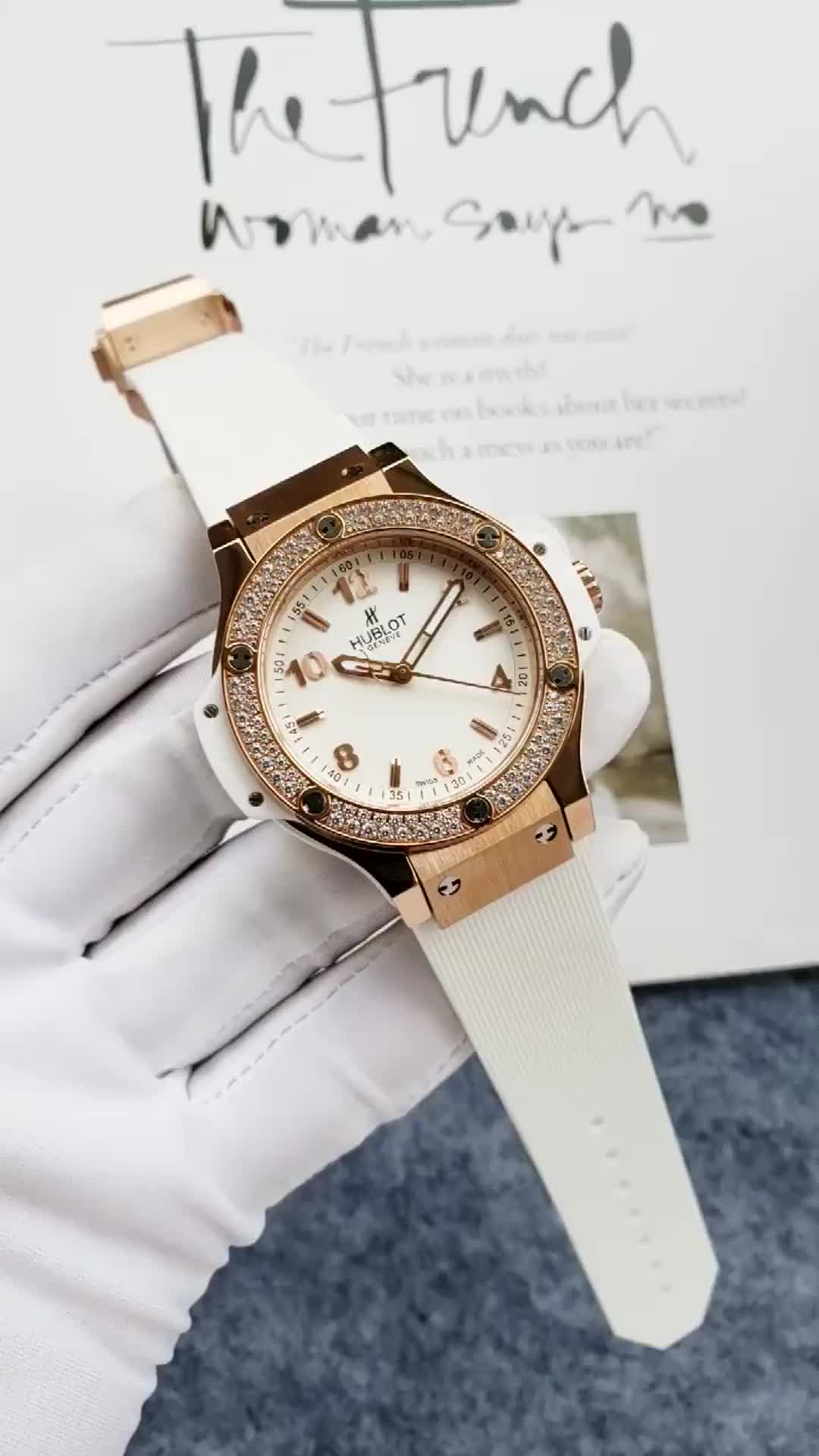 Hublot Big Bang 361.PE.2010.RW.1104 Rose Gold Diamond **RETAIL.100** #1176-1
