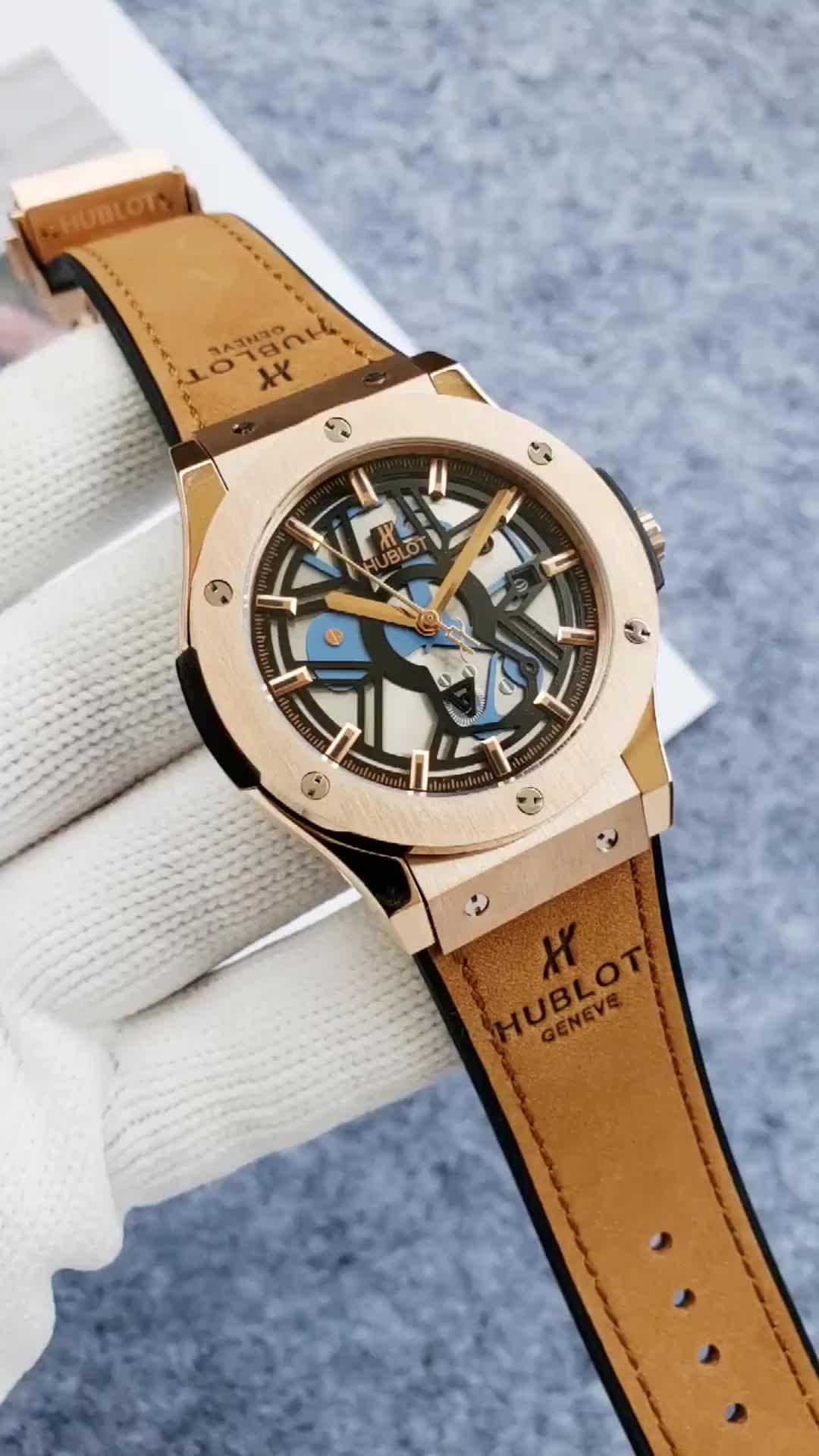 Hublot Big Bang Leather strap Automatic Movement -42mm-Replica watches