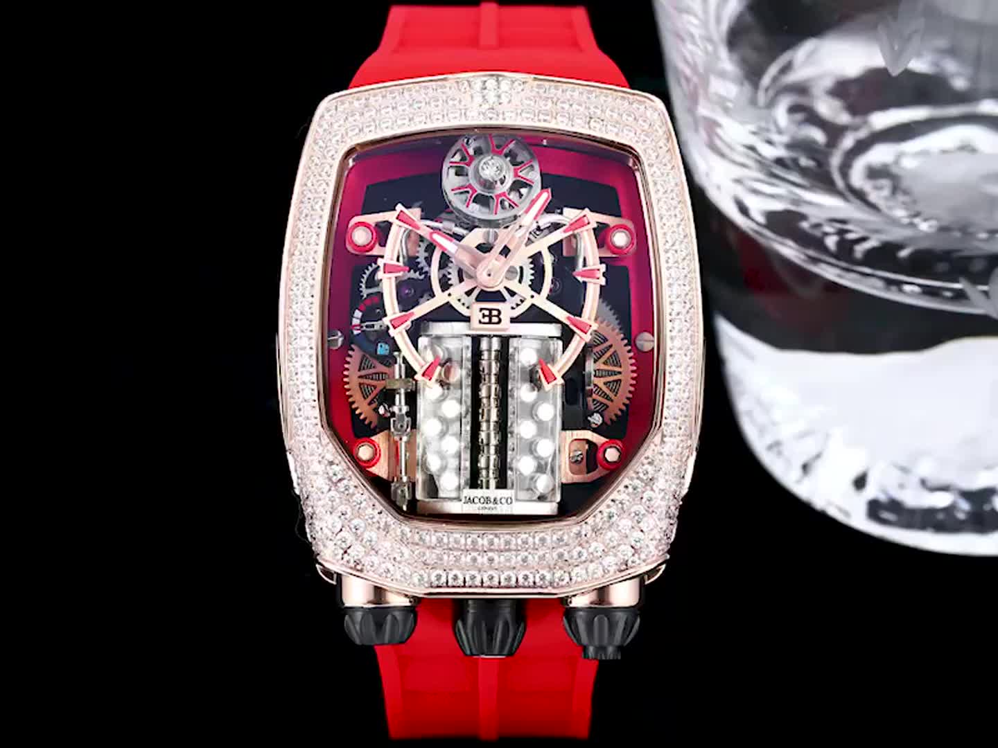 Luxury Waterproof Supercar-Themed Automatic Skeleton Watch for Men