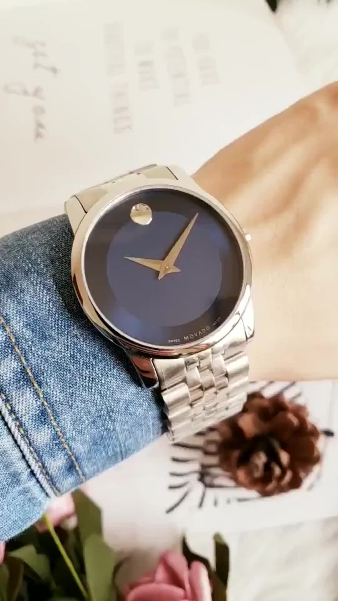 Movado  Movado Mens 0606982 Analog Display Swiss Quartz Silver Watch Item #: 11898216