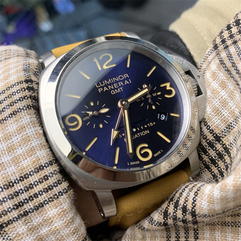 Luminor Equation of Time GMT Titanio PAM00670  brown strap