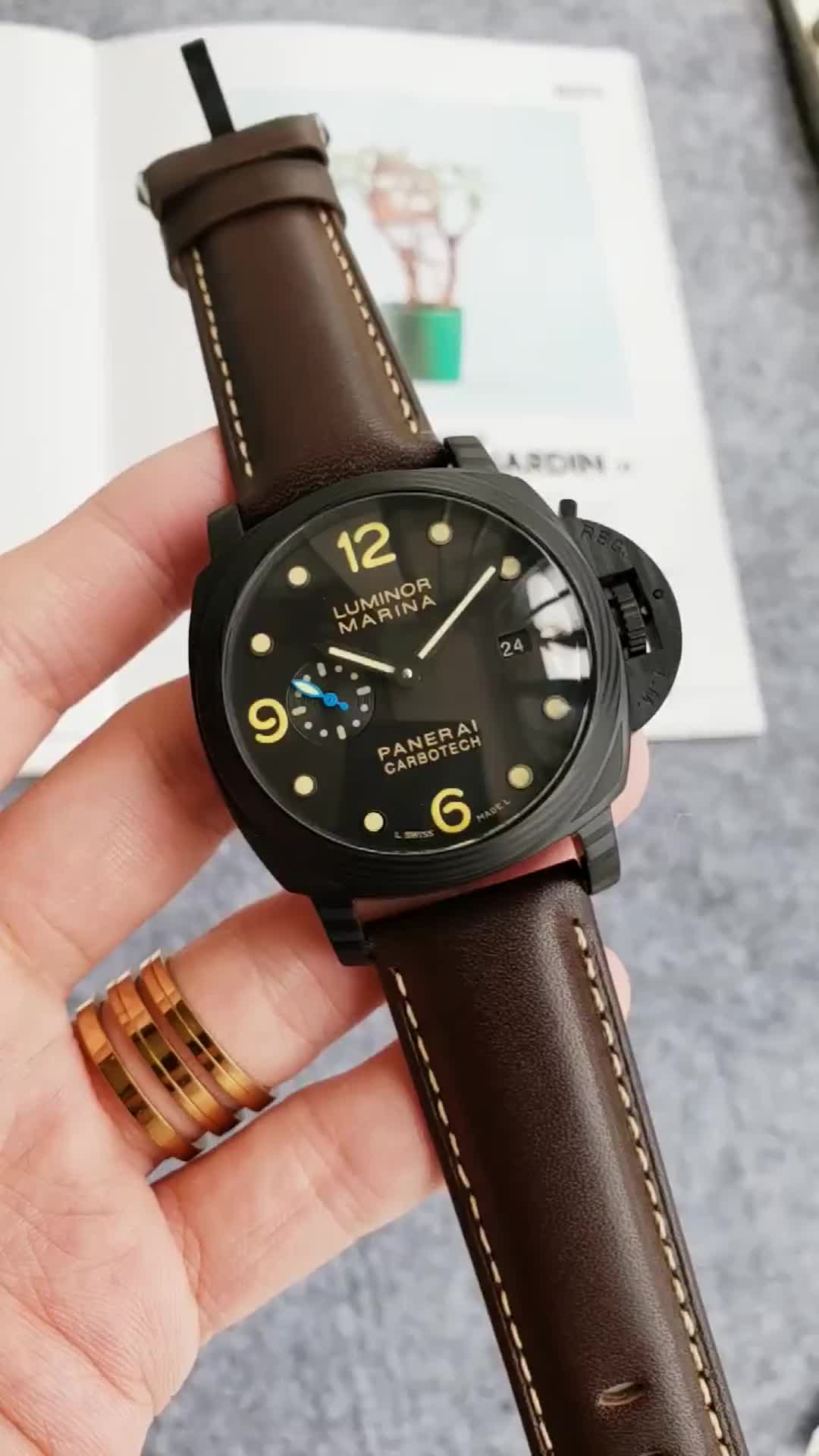 PANERAI Luminor Marina 1950 Carbotech PAM00661 Date Automatic Men’s Watch_808700