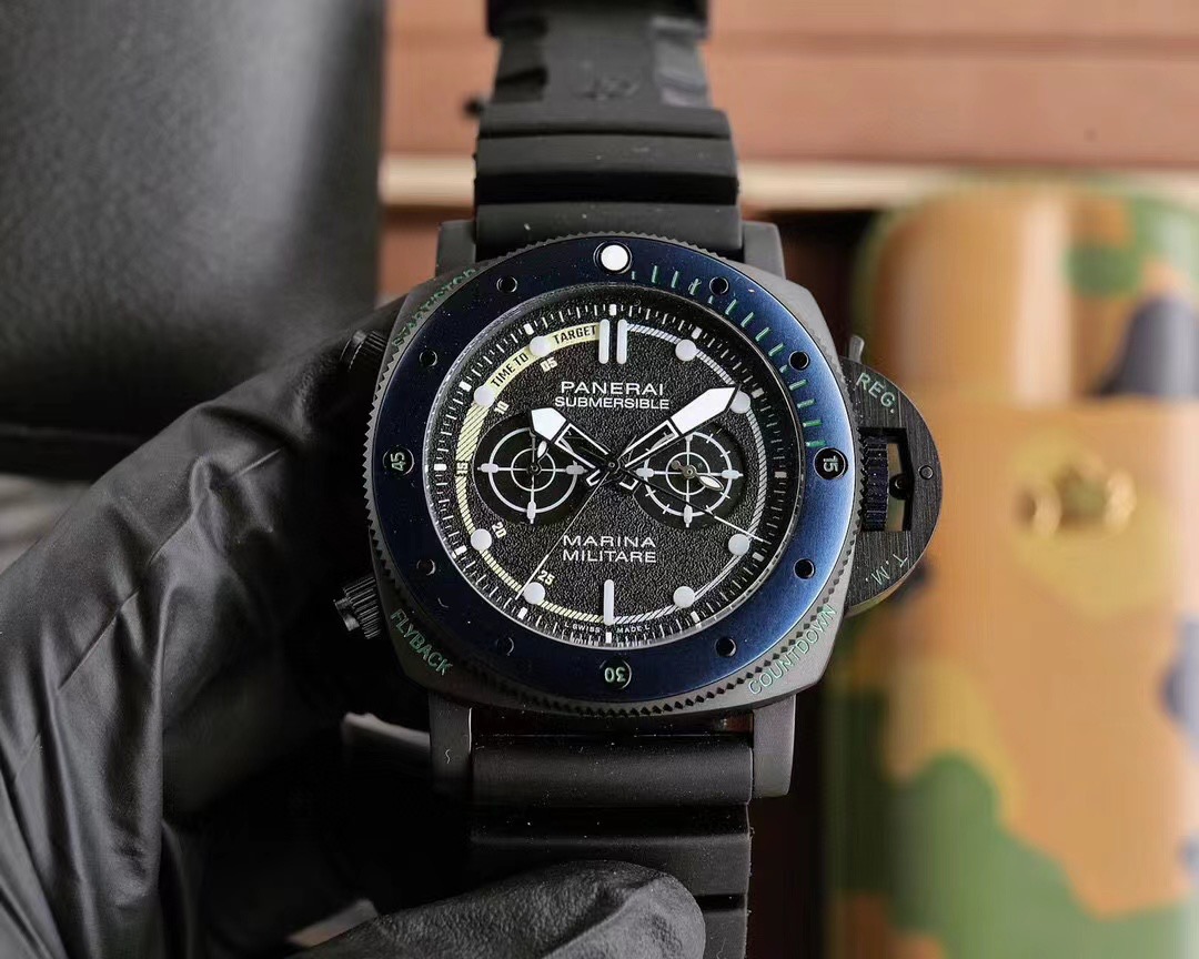 Panerai Submersible Forze Speciali Titanium DLC Black 47mm PAM01239 Full Set