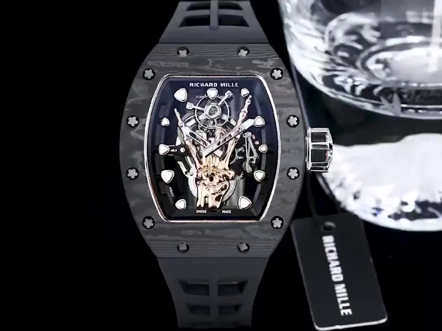 Richard Mille RM66 Manual Winding Flying Tourbillon Limited Edition black strap