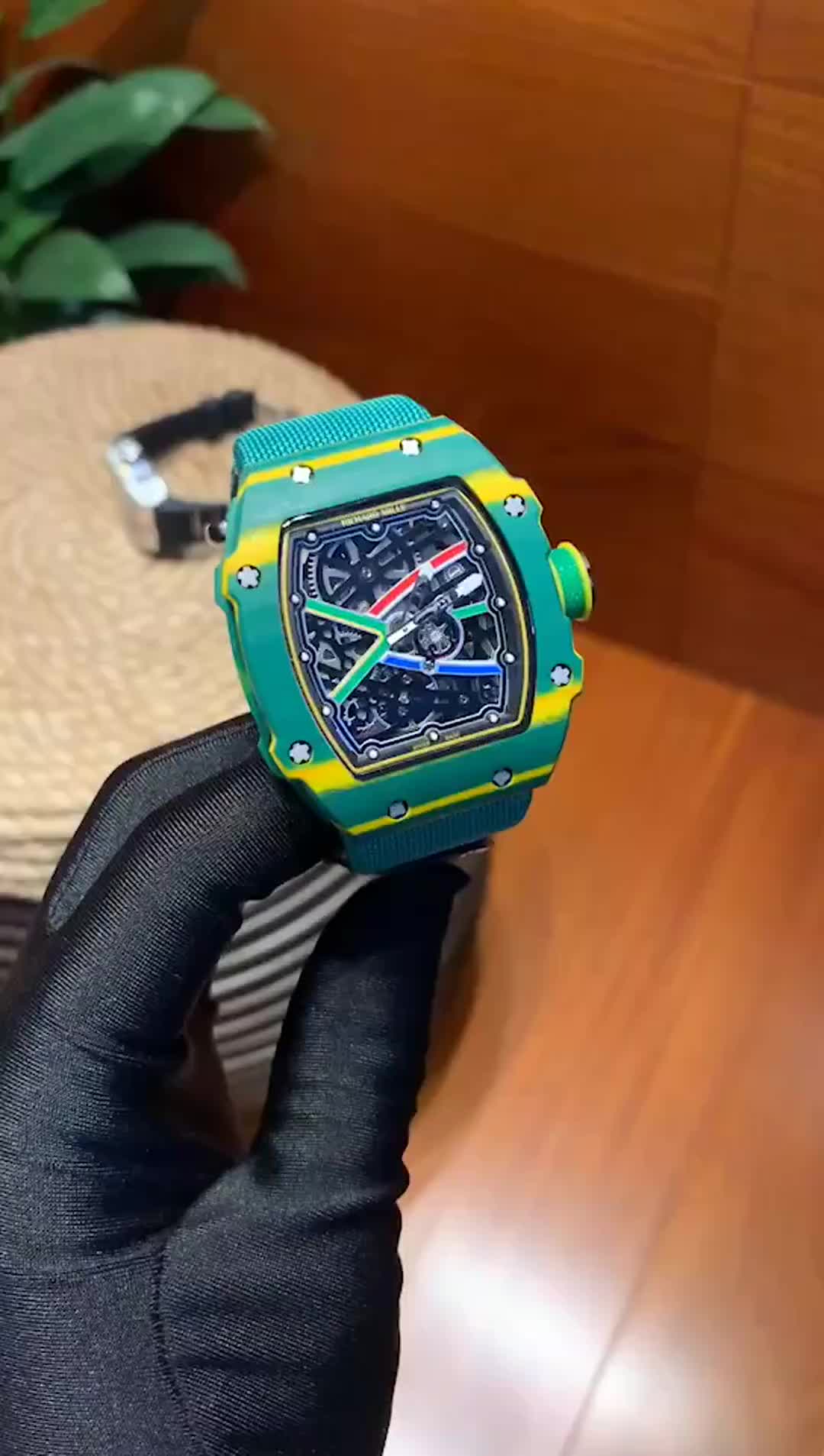 Richard Mille 2018 pre-owned RM 67-02 Wayde Van Niekerk 47mm | Green