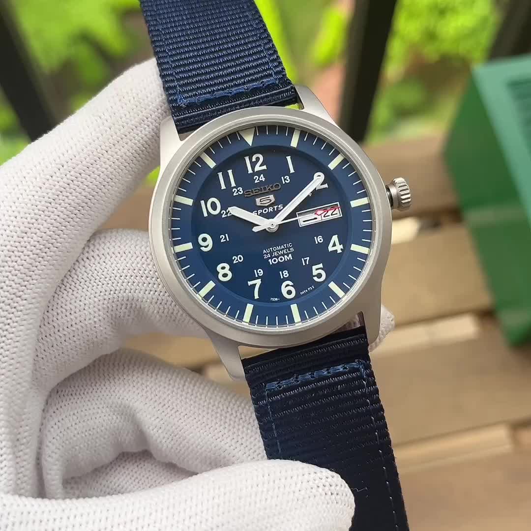 Seiko 5 Sport Automatic Navy Dial Men’s Watch SNZG11K1