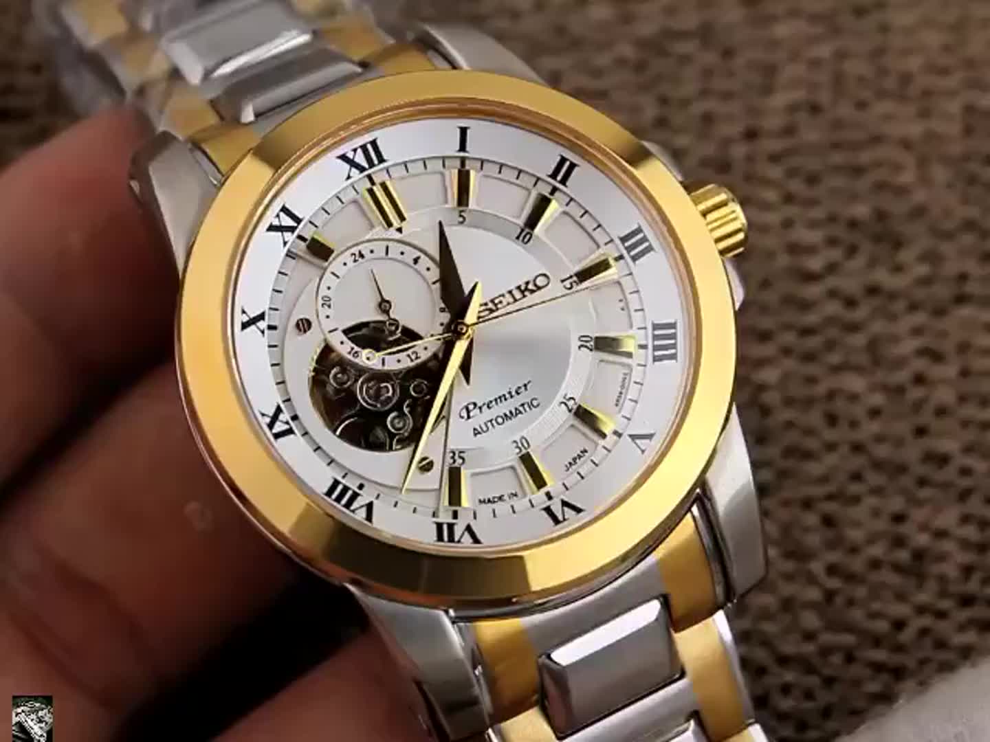 Seiko Premier Automatic White Dial Two-tone Men’s Watch