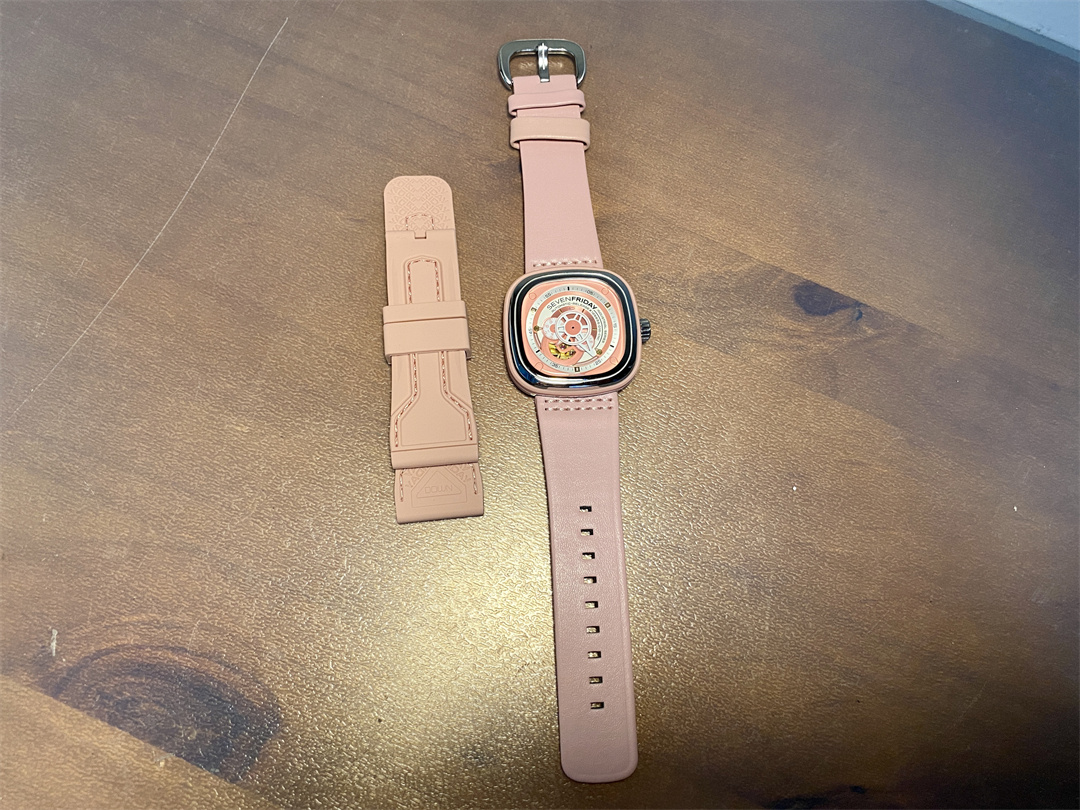 Seven Friday MPS Series Sapphire Crystal Replacement Watch Pink Strap