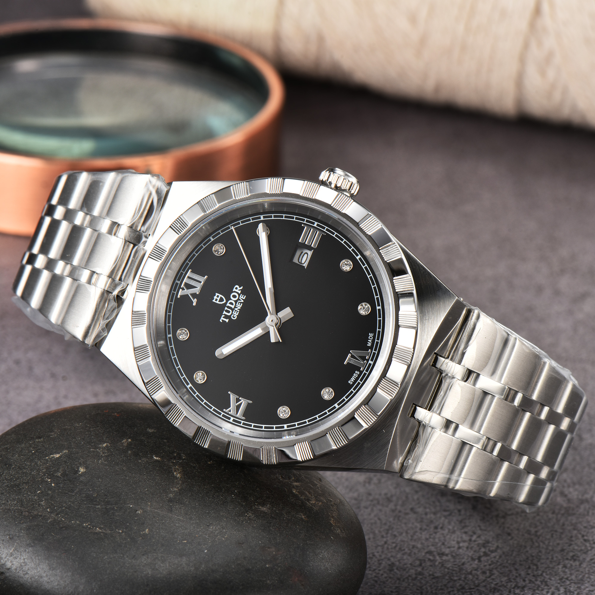 Tudor Royal Automatic Black Dial Stainless Unisex Watch