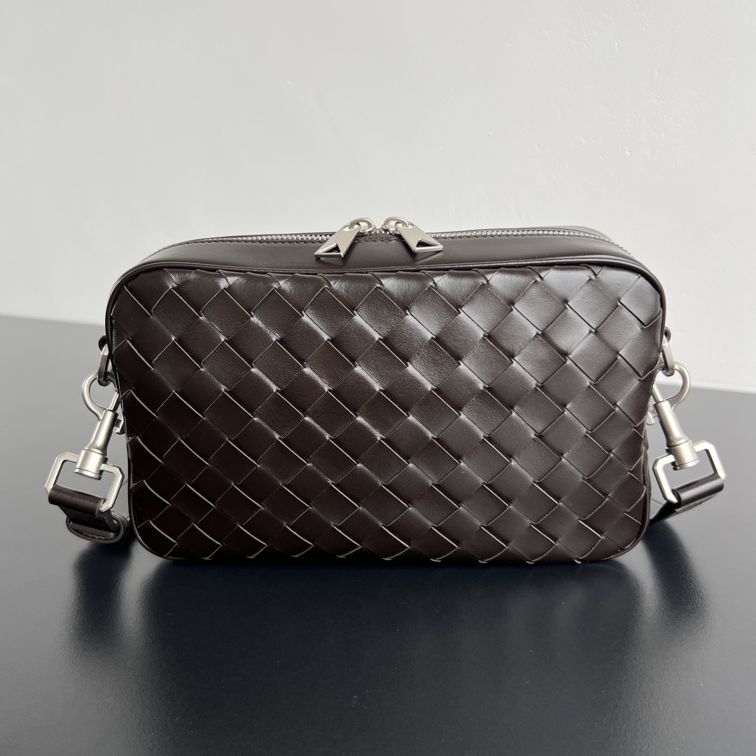 Bottega Veneta® Men’s Intrecciato Camera Bag in Fondant.