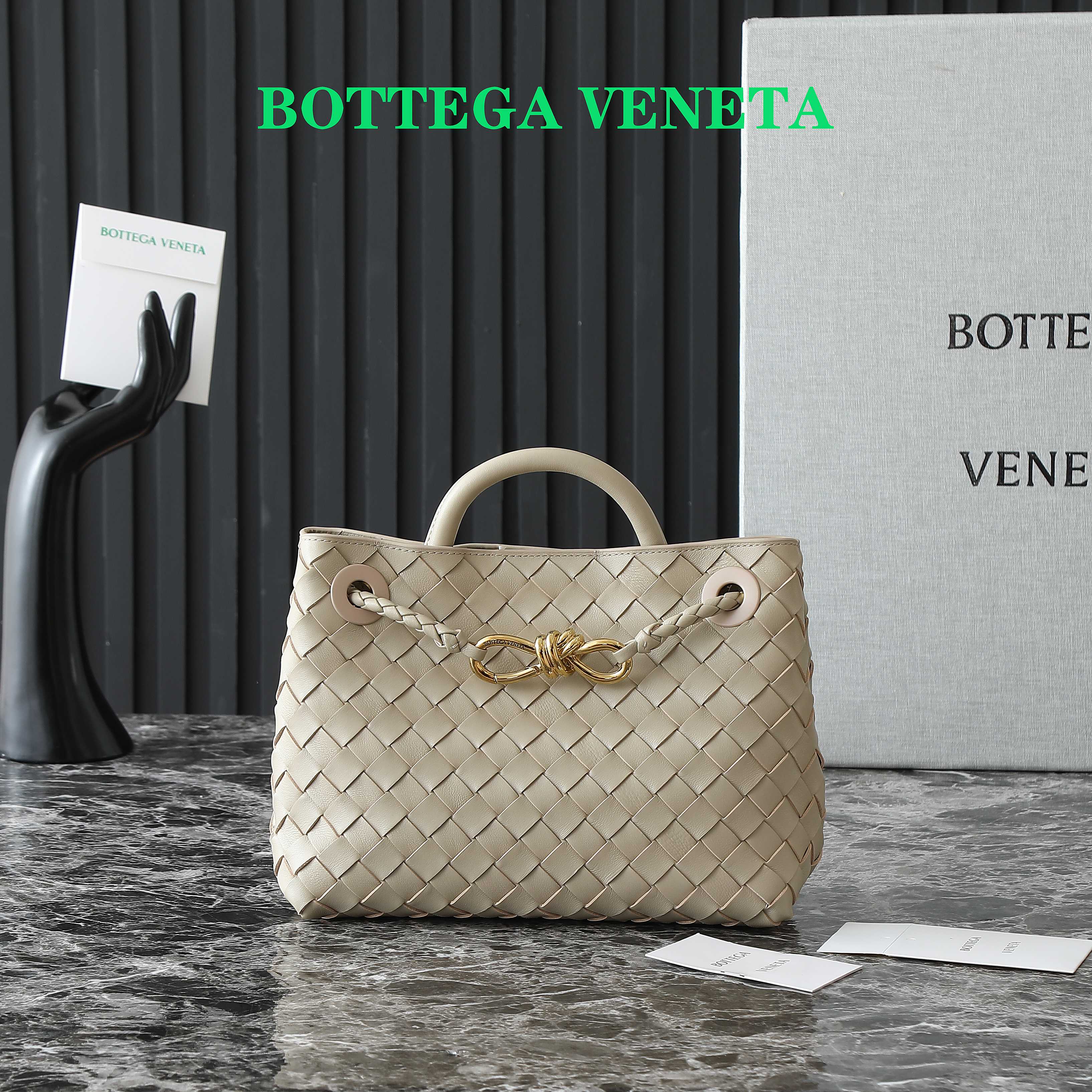 bag Bottega Veneta Small Andiamo ‘Travertine’