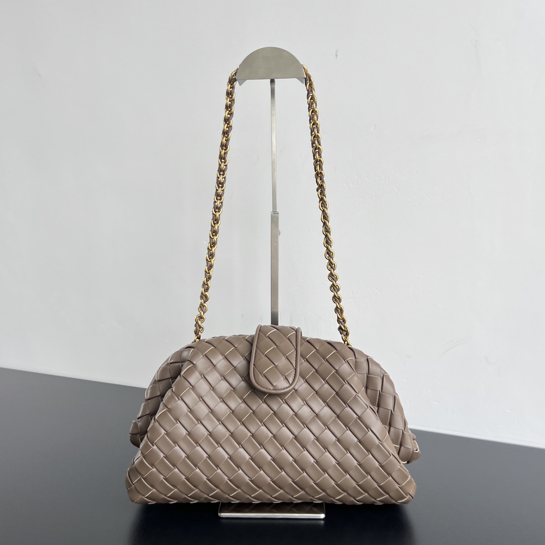 Bottega Veneta – Teen Lauren 1980 clutch brown