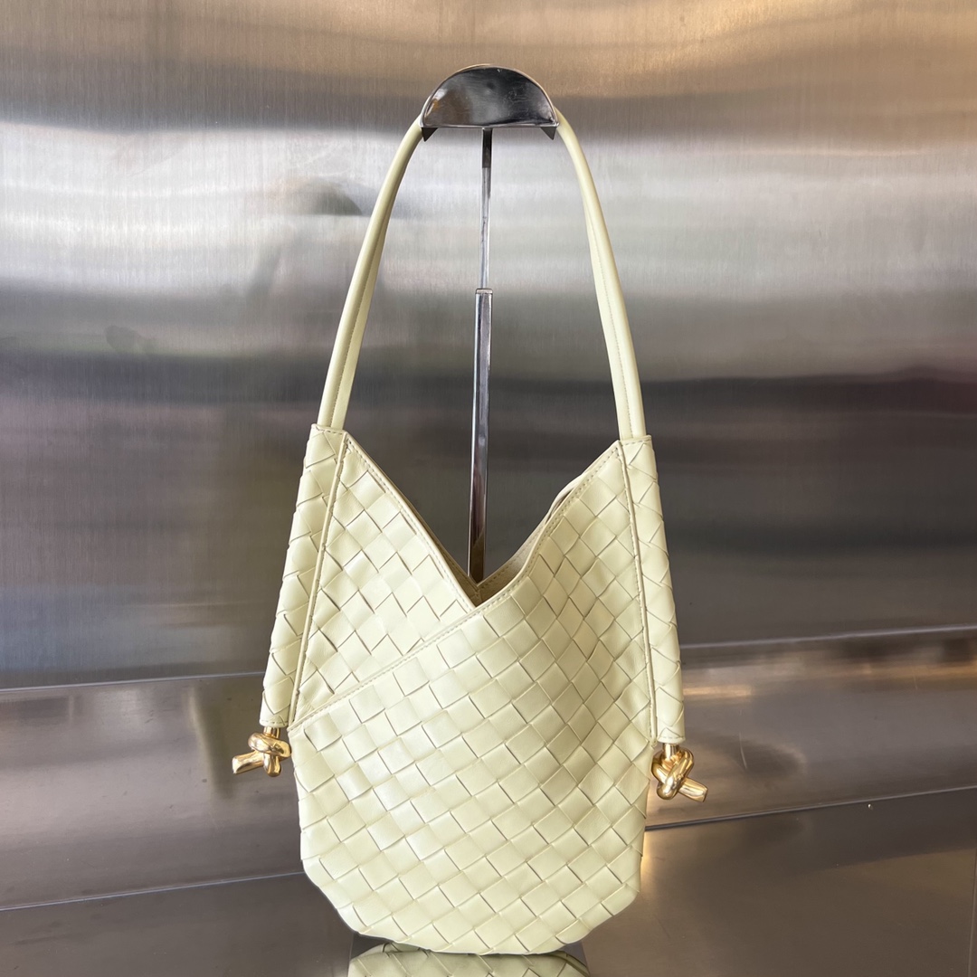 Bottega Veneta Solstice Small Intrecciato Lambskin Shoulder Bag