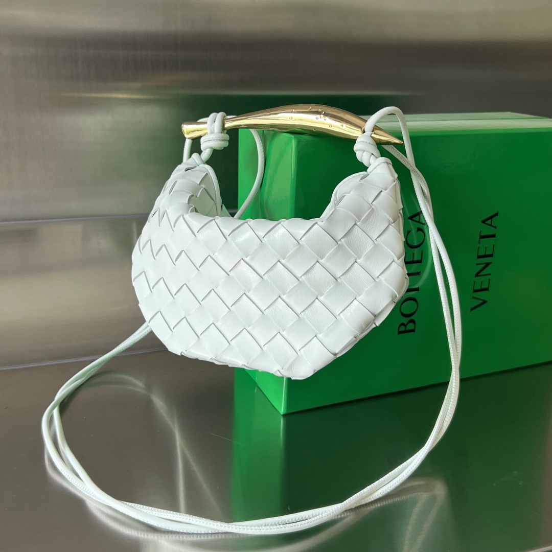 Bottega Veneta Intrecciato Mini Sardine Bag – Green Handle