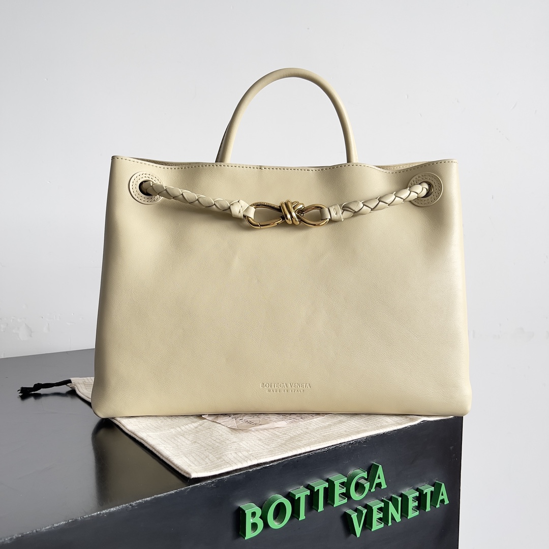 Bottega Veneta® Women’s Andiamo in Light butterscotch.