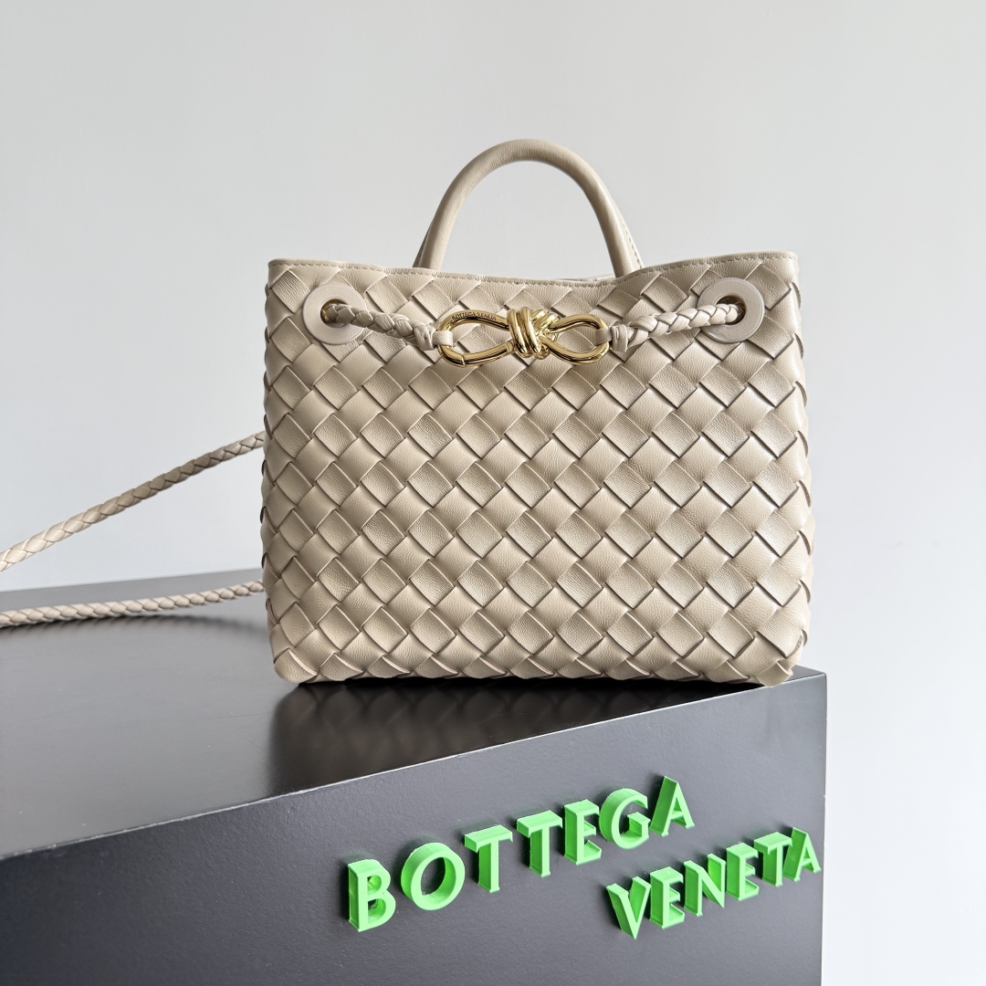 Bottega Veneta Small Andiamo Intrecciato Shoulder Bag |