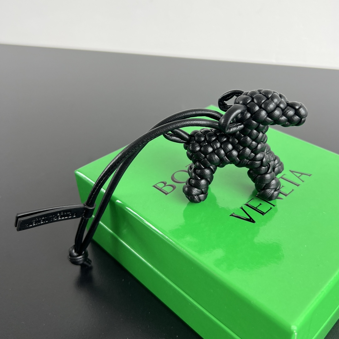 Bottega Veneta Dog Charm black