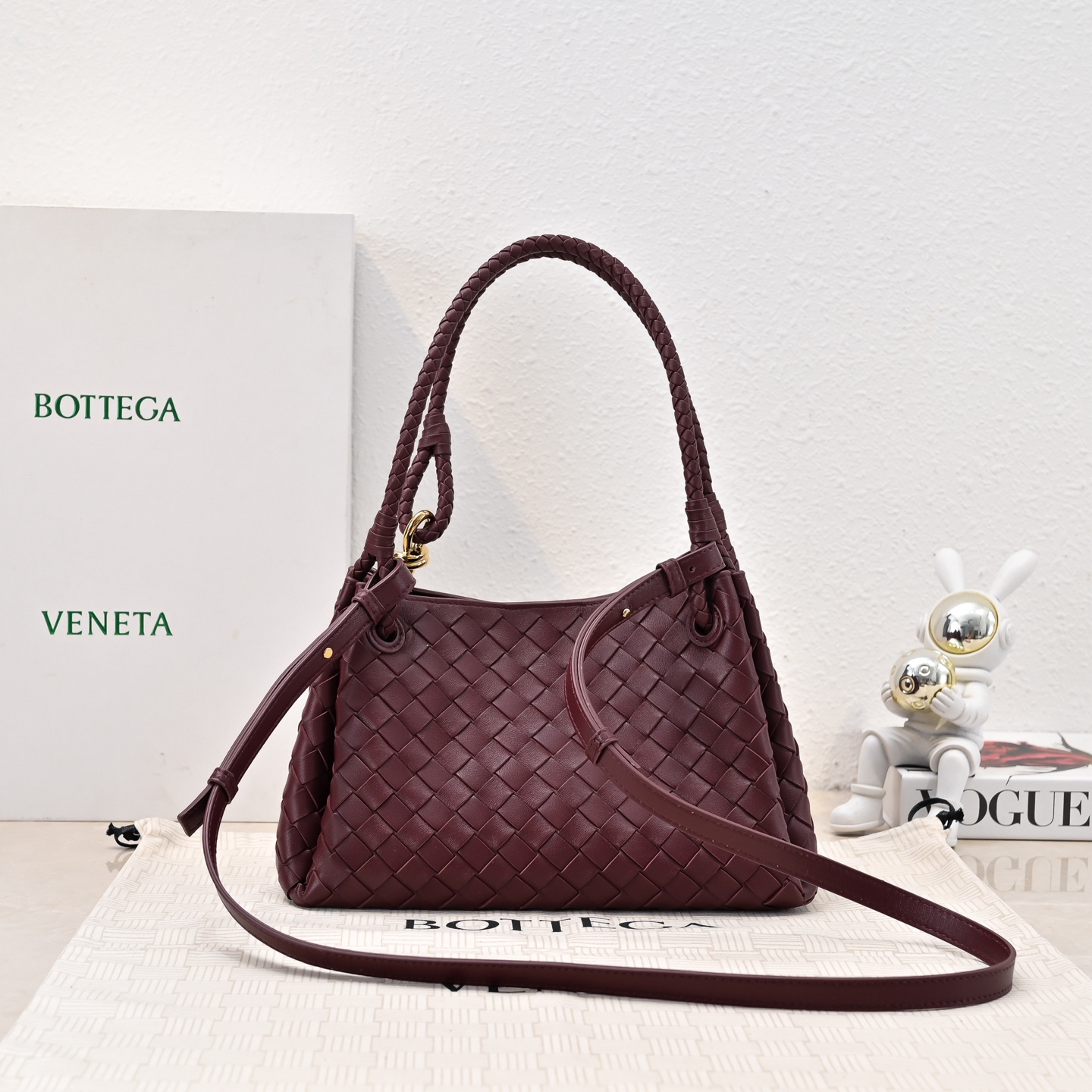 Bottega Veneta Small Parachute bag women in sapele red