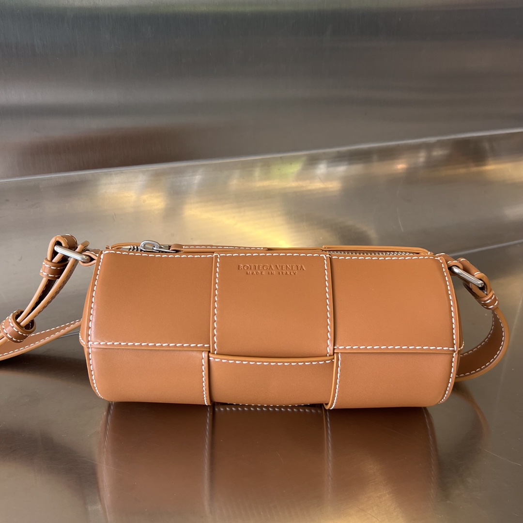 Bottega Veneta Brown Small Canette Messenger Bag