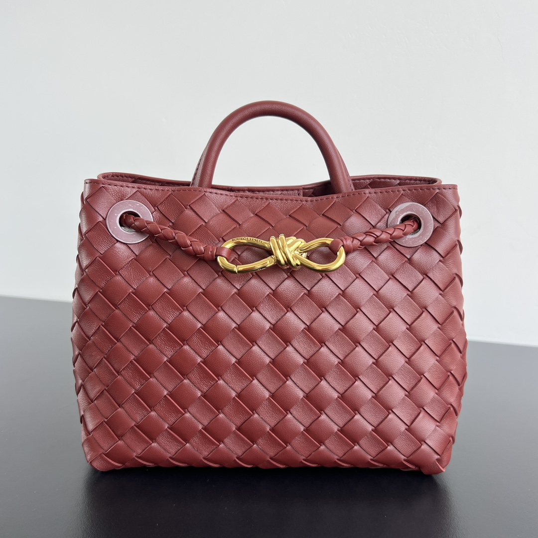BOTTEGA VENETA – Andiamo small leather top-handle bag  red