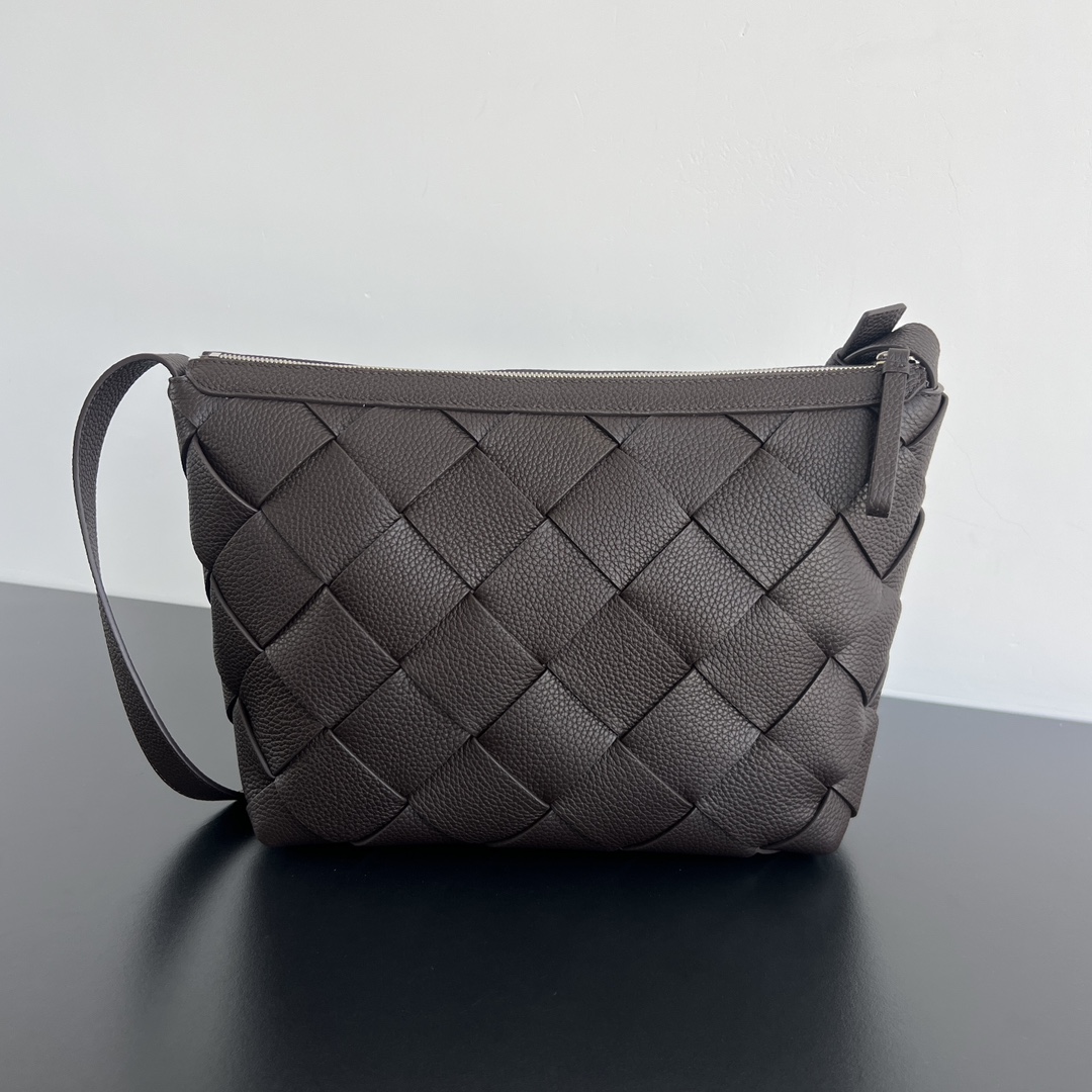 Bottega Veneta Medium Diagonal Intreccio Leather