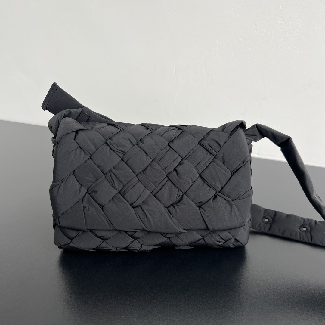 Bottega Veneta® Men’s Small Rumple Messenger in Black.