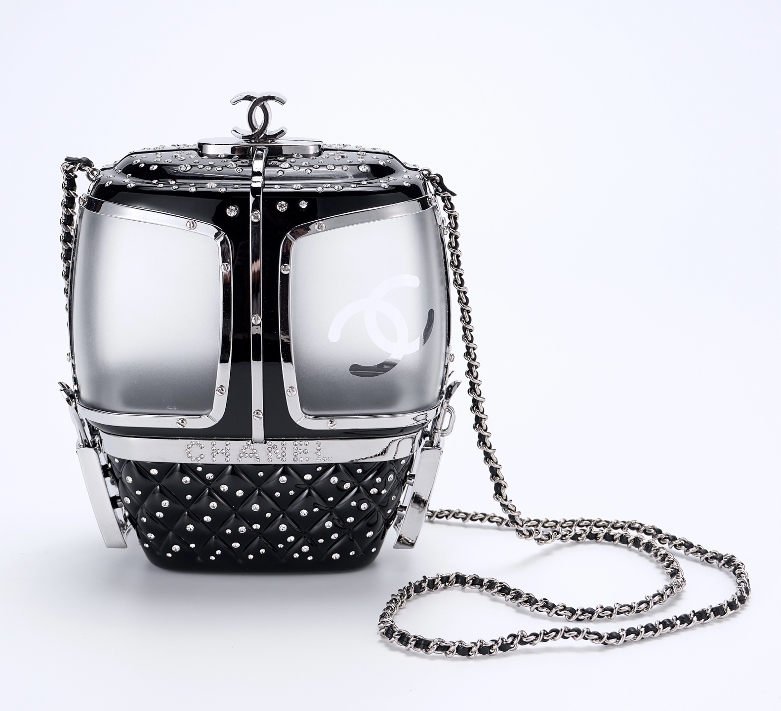 CHANEL Minaudiere Gondola Clutch Chain Shoulder Bag