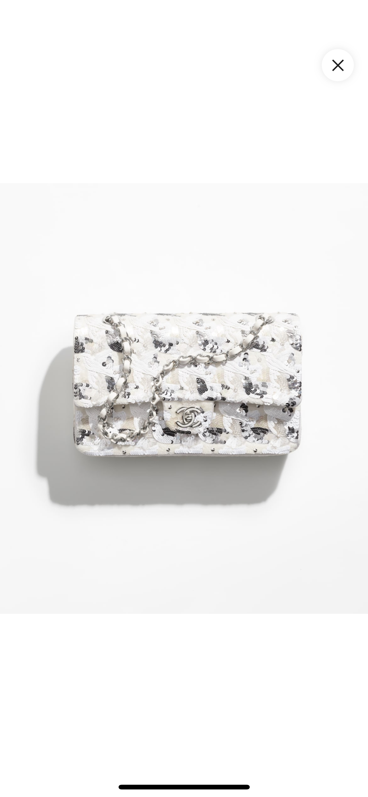 Chanel Square scarf – Silk twill, white & black — Fashion | CHANEL