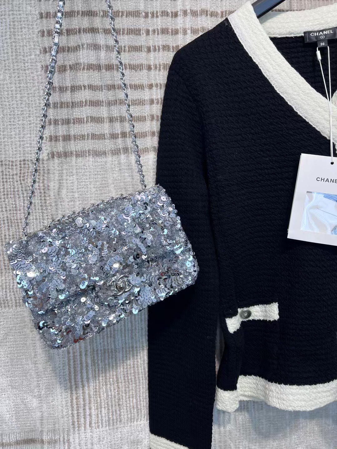 Chanel Chain belt – Metal, glass pearls, fresh water pearls & strass silver
