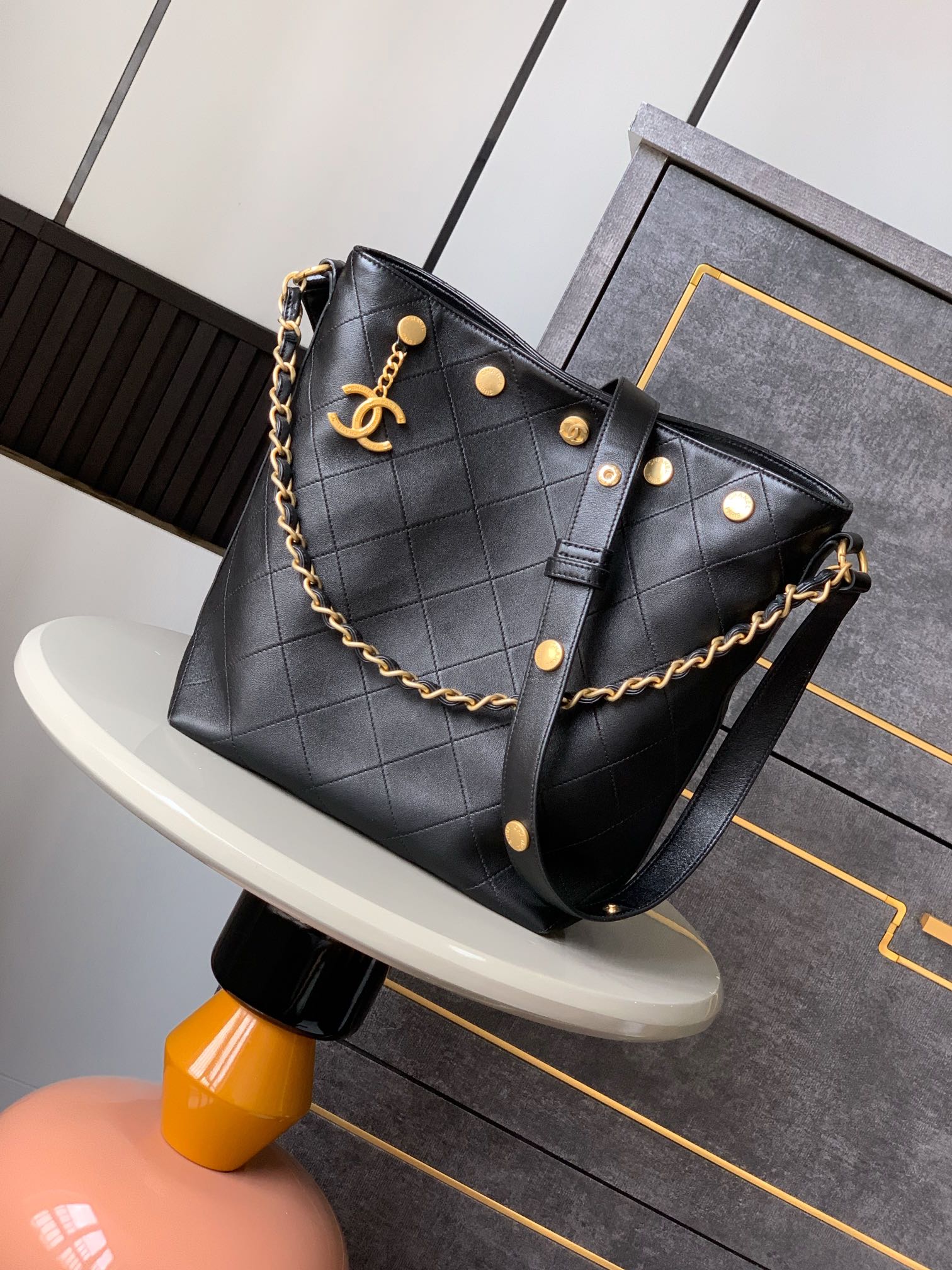 Chanel Urban Spirit Drawstring Bag – Blue Bucket Bags, Handbags – CHA1235272