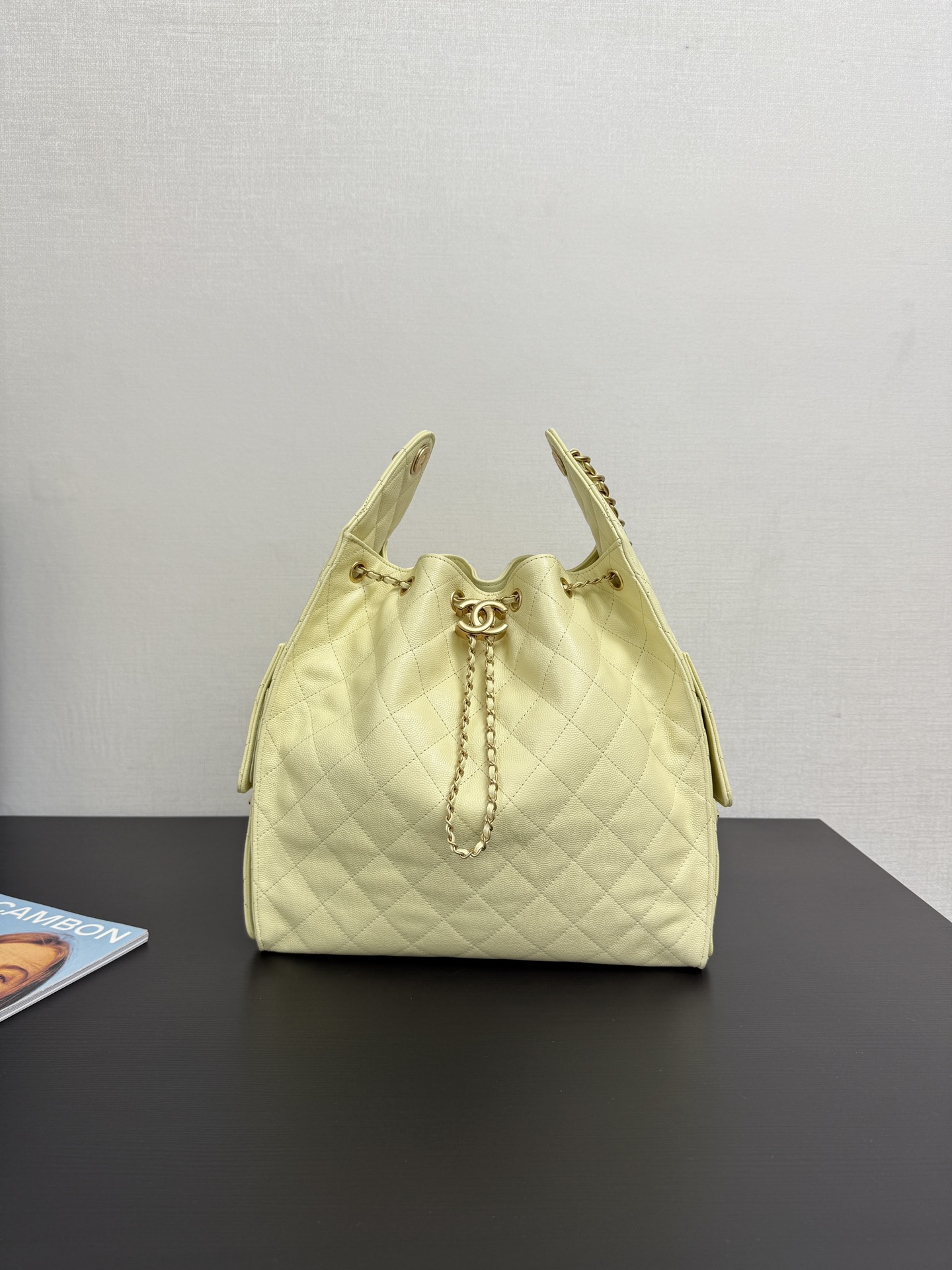 Chanel 25 leather handbag Chanel Yellow in Leather