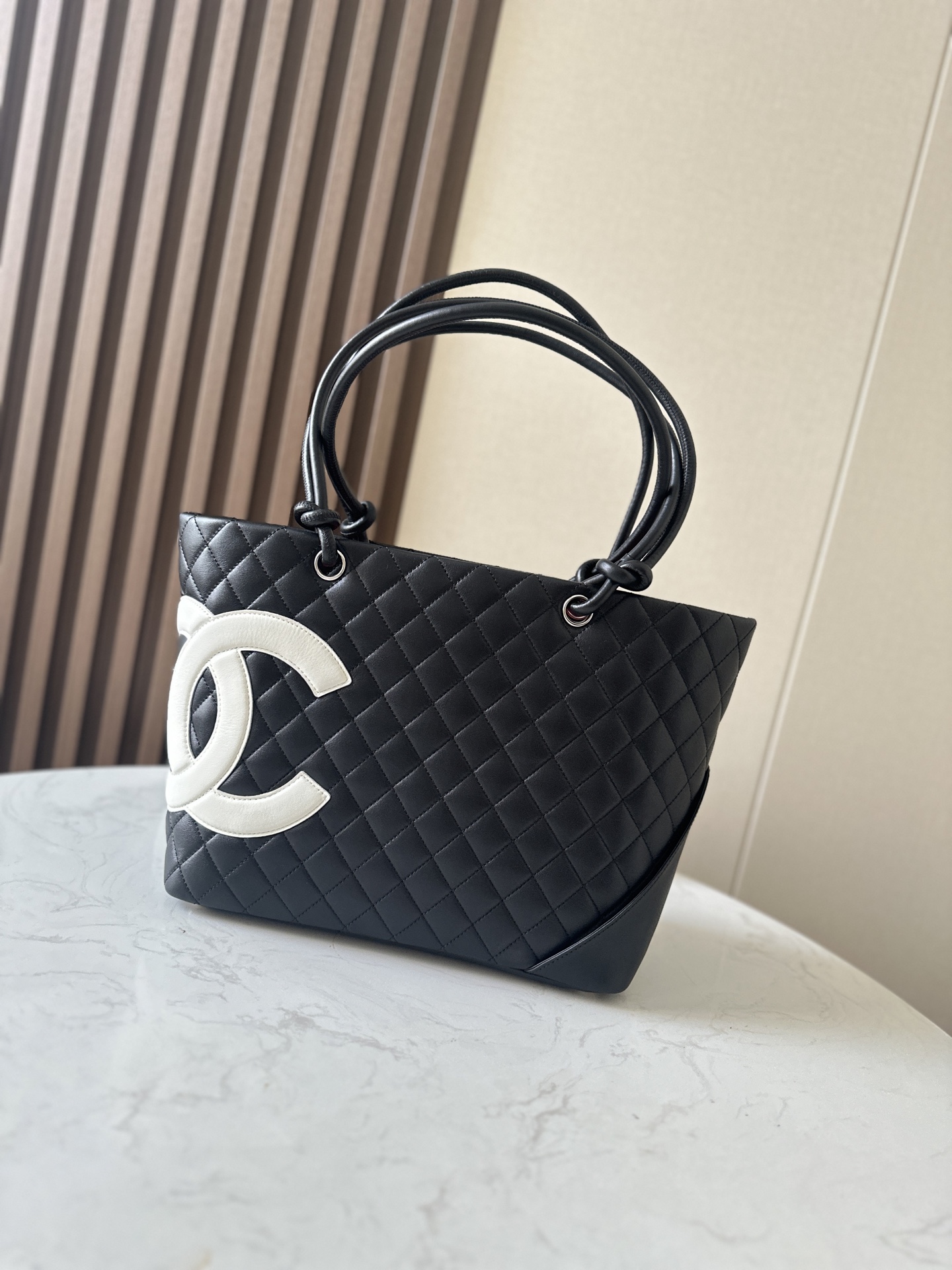 Chanel Quilted Calfskin Cambon Tote – Black