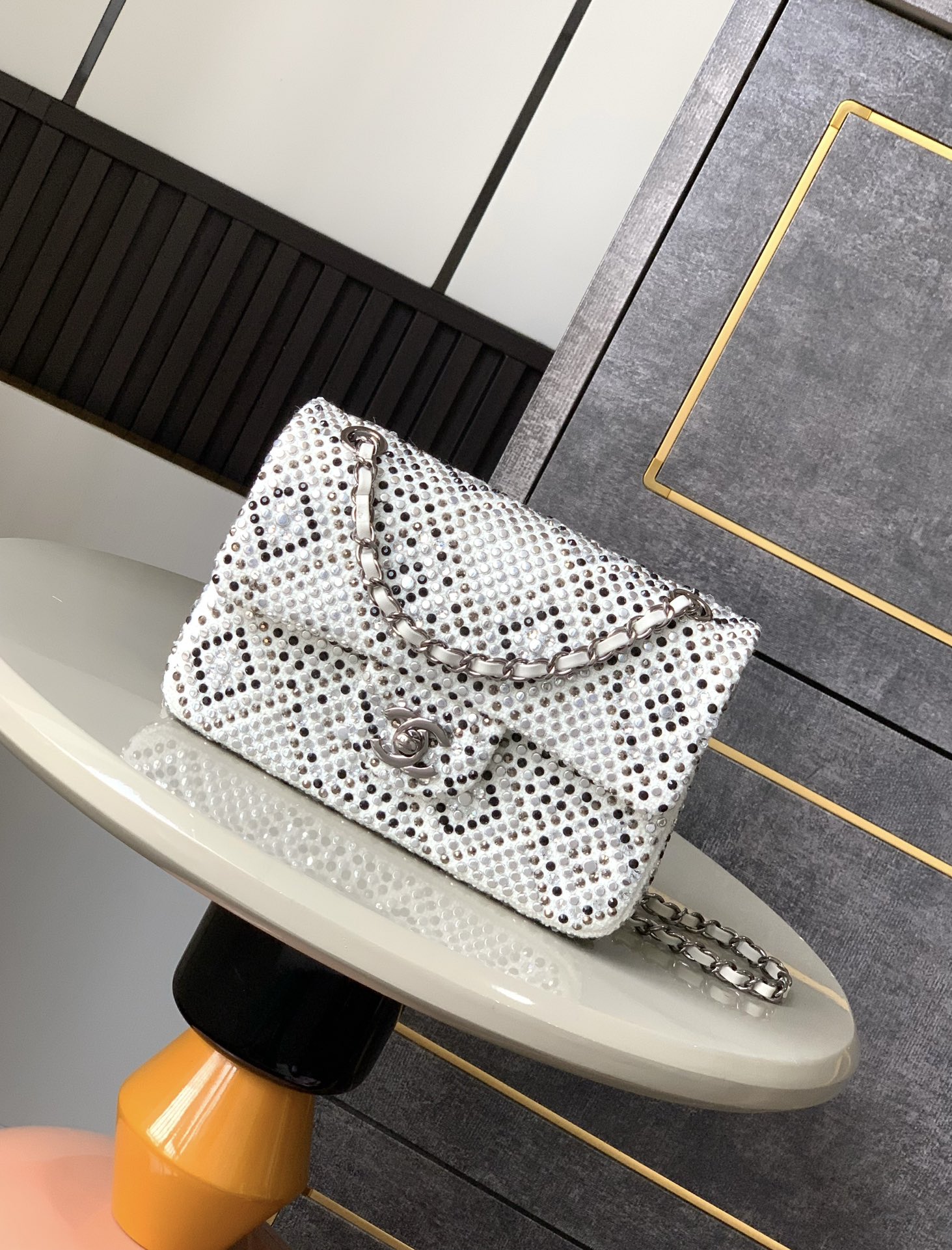 Chanel Mirror Reissue 2.55 Flap Bag Quilted Suede with Calfskin