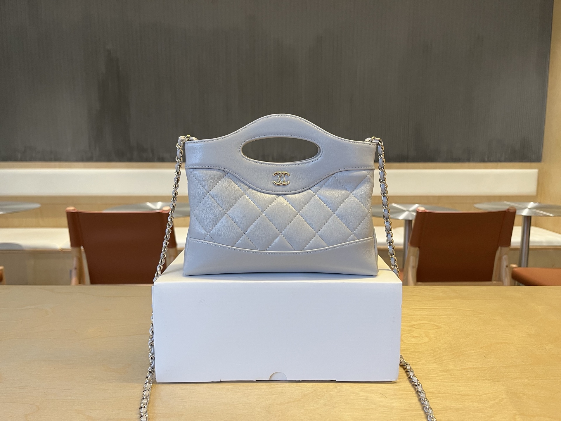 Chanel 24S 31 Nano Bag White Ivory Coated Calfskin