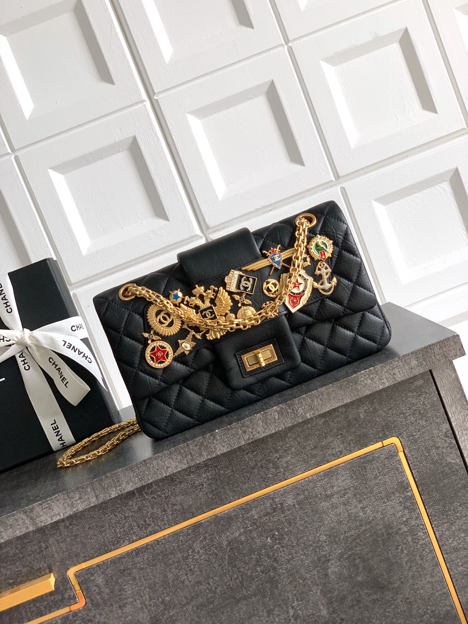 Chanel Aged Calfskin Lucky Charms Chanel Designer CHL Shoulder Bag