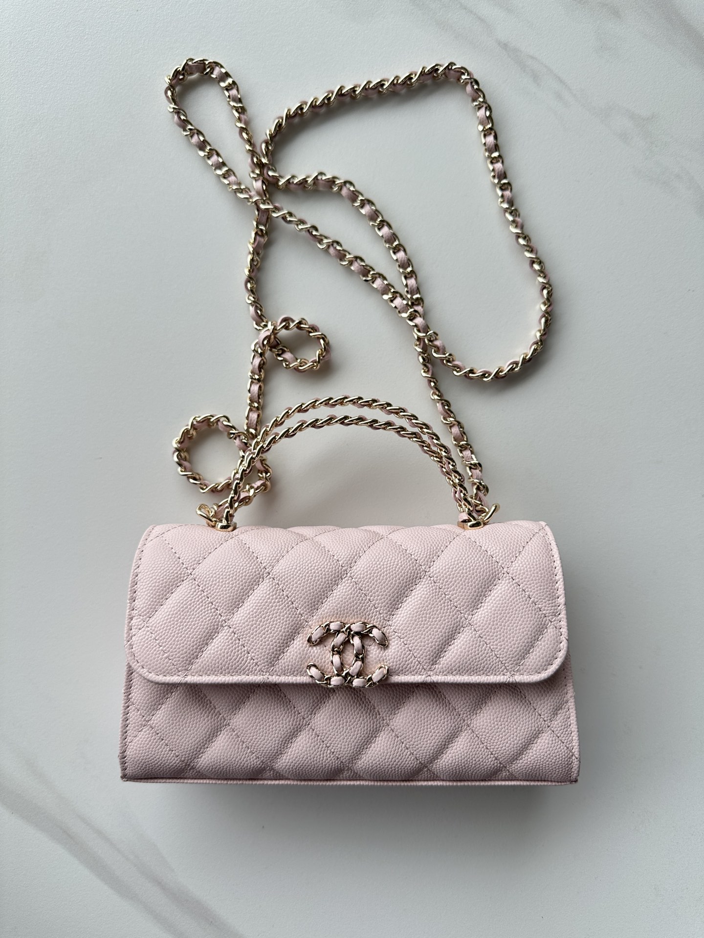 Chanel Clutch with chain – Grained shiny calfskin & gold-tone