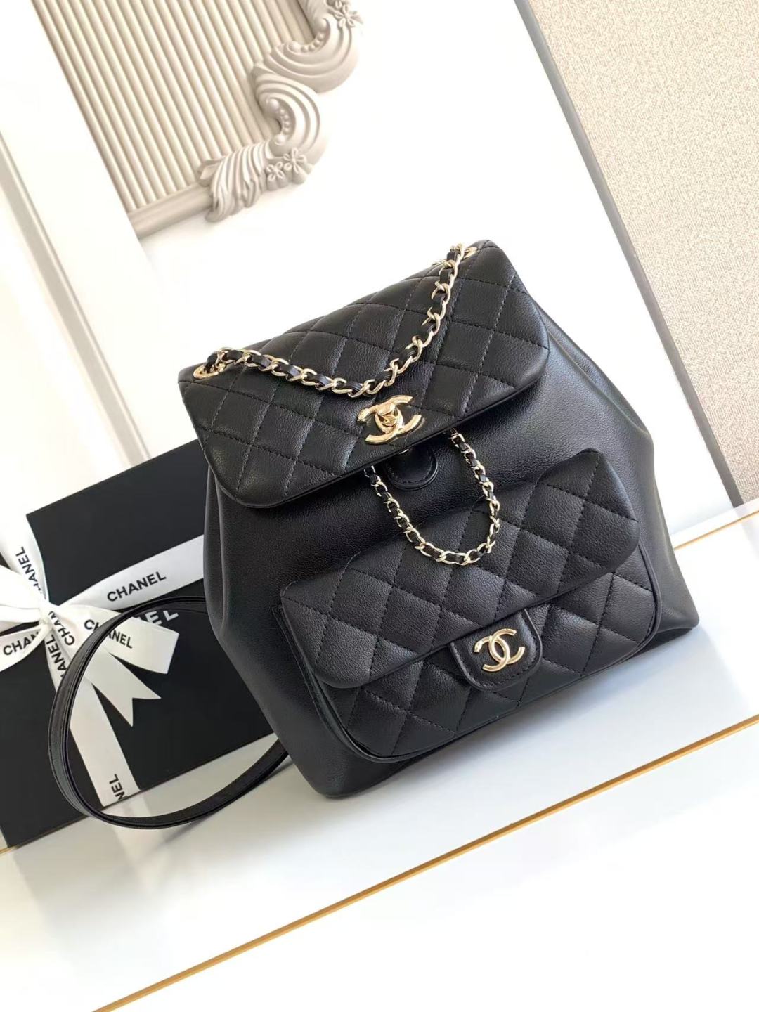CHANEL Pre-Owned 2021 Duma Backpack | Black