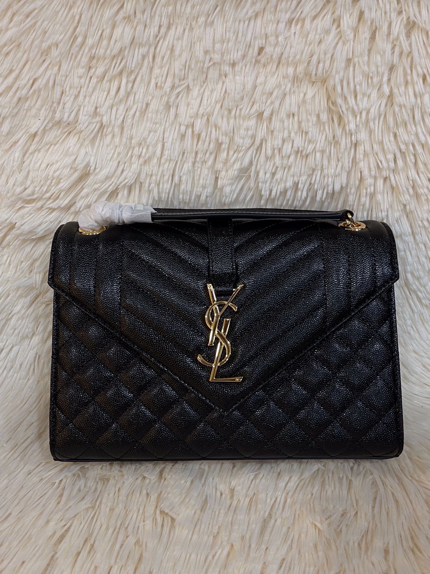Saint Laurent- Medium YSL Envelope Chain Shoulder Bag