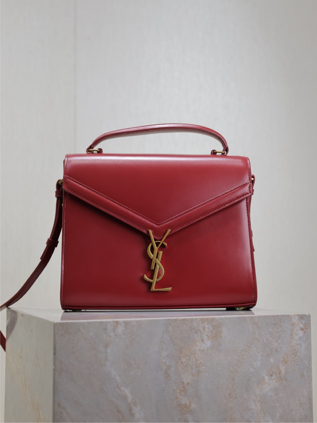 Saint Laurent Nano Manhattan Shopping Bag in Crema Soft
