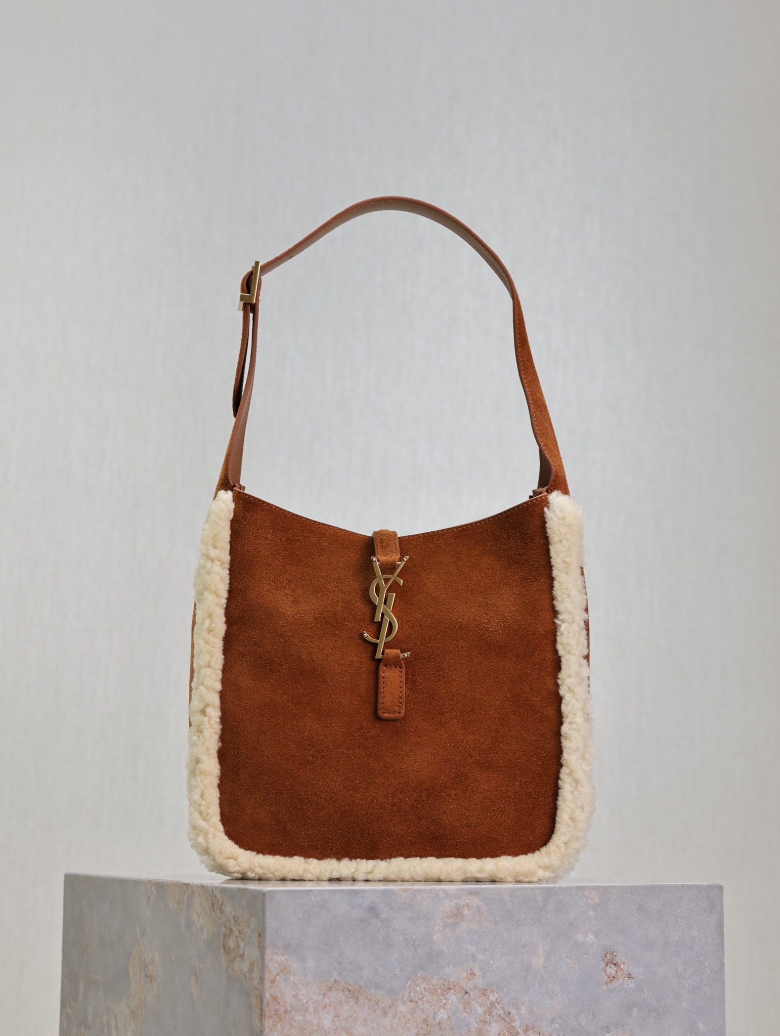 Saint Laurent Suede Le 5 à 7 Small 2023 w/ Tags – Brown9