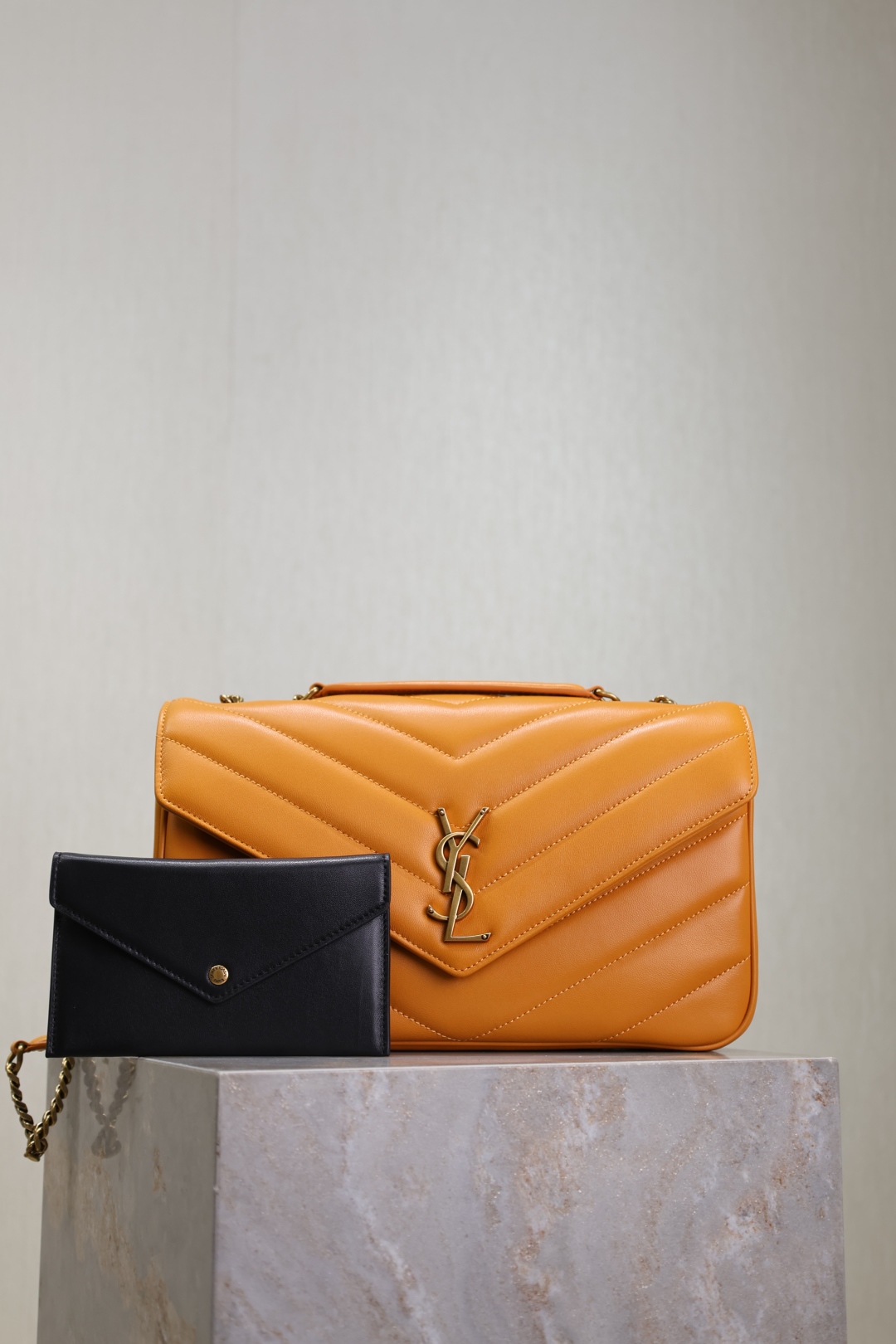 Saint Laurent Loulou Small Chain bag for Women – Yellow in UAE