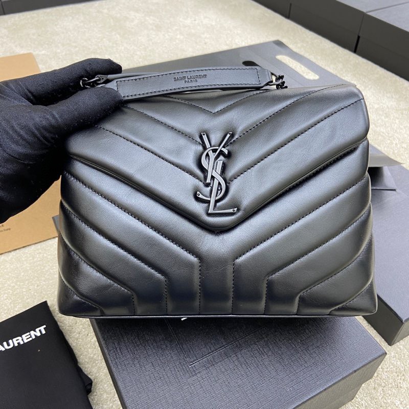 Saint Laurent LOULOU SMALL CHAIN BAG IN “Y” QUILTED