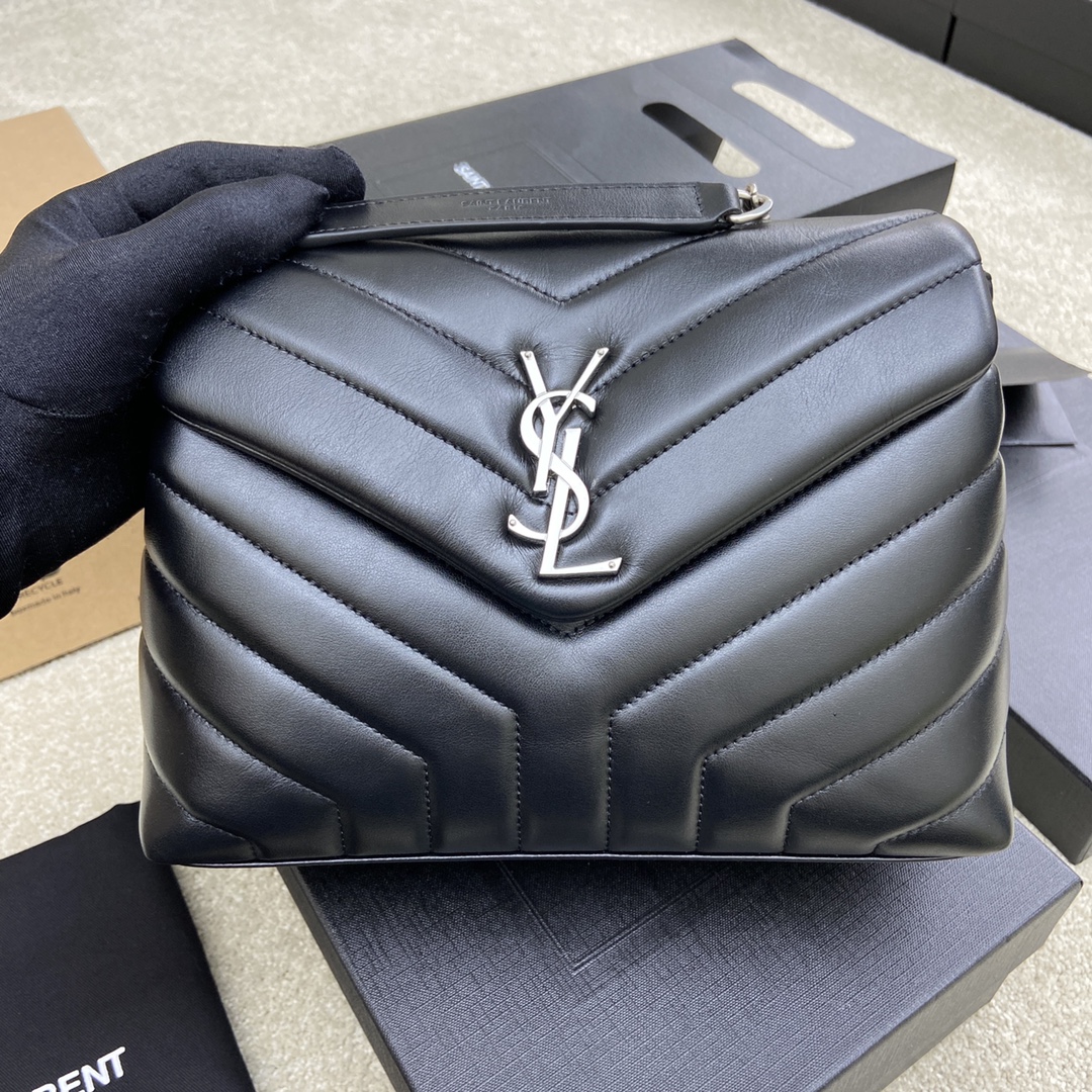 Saint Laurent Loulou Toy Crossbody Bag | Black