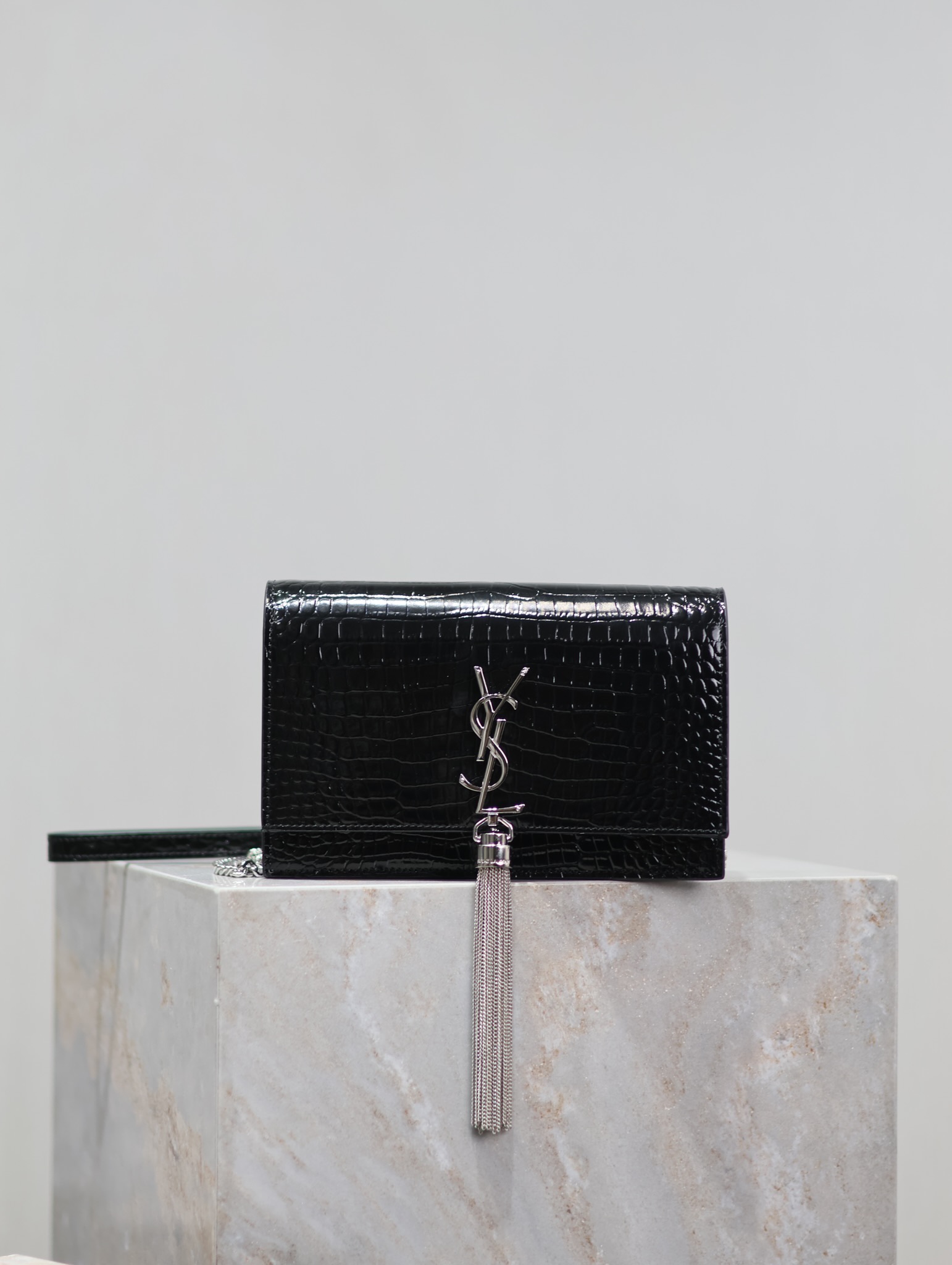 Saint Laurent Kate WOC Shoulder Crossbody Bag black