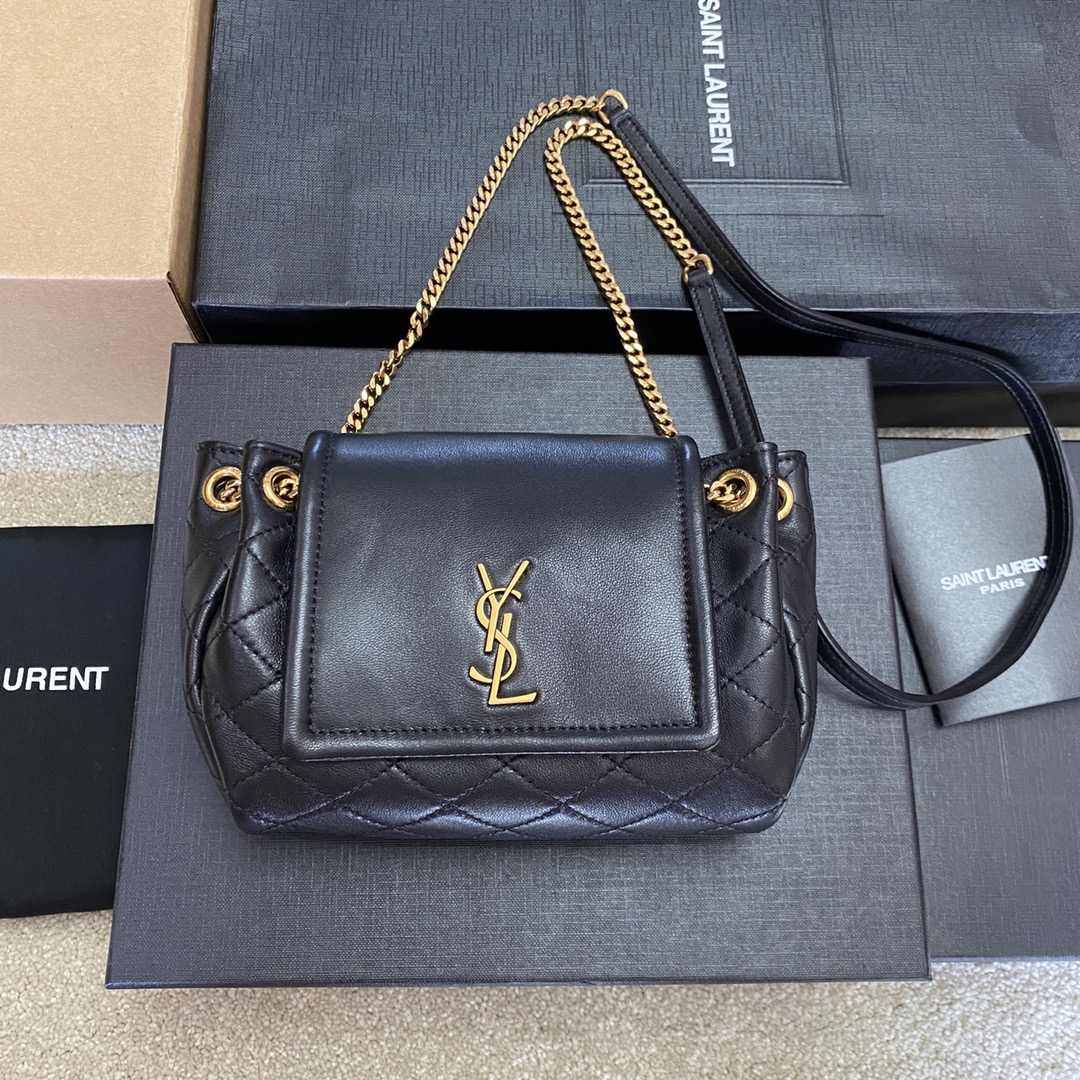 Saint Laurent  Bags Saint Laurent Shoulder Bag Mini Nolita Nero Black